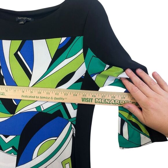 Xs Mod Banana Republic stretch 3/4 sleeve shift dress. - Picture 10 of 16